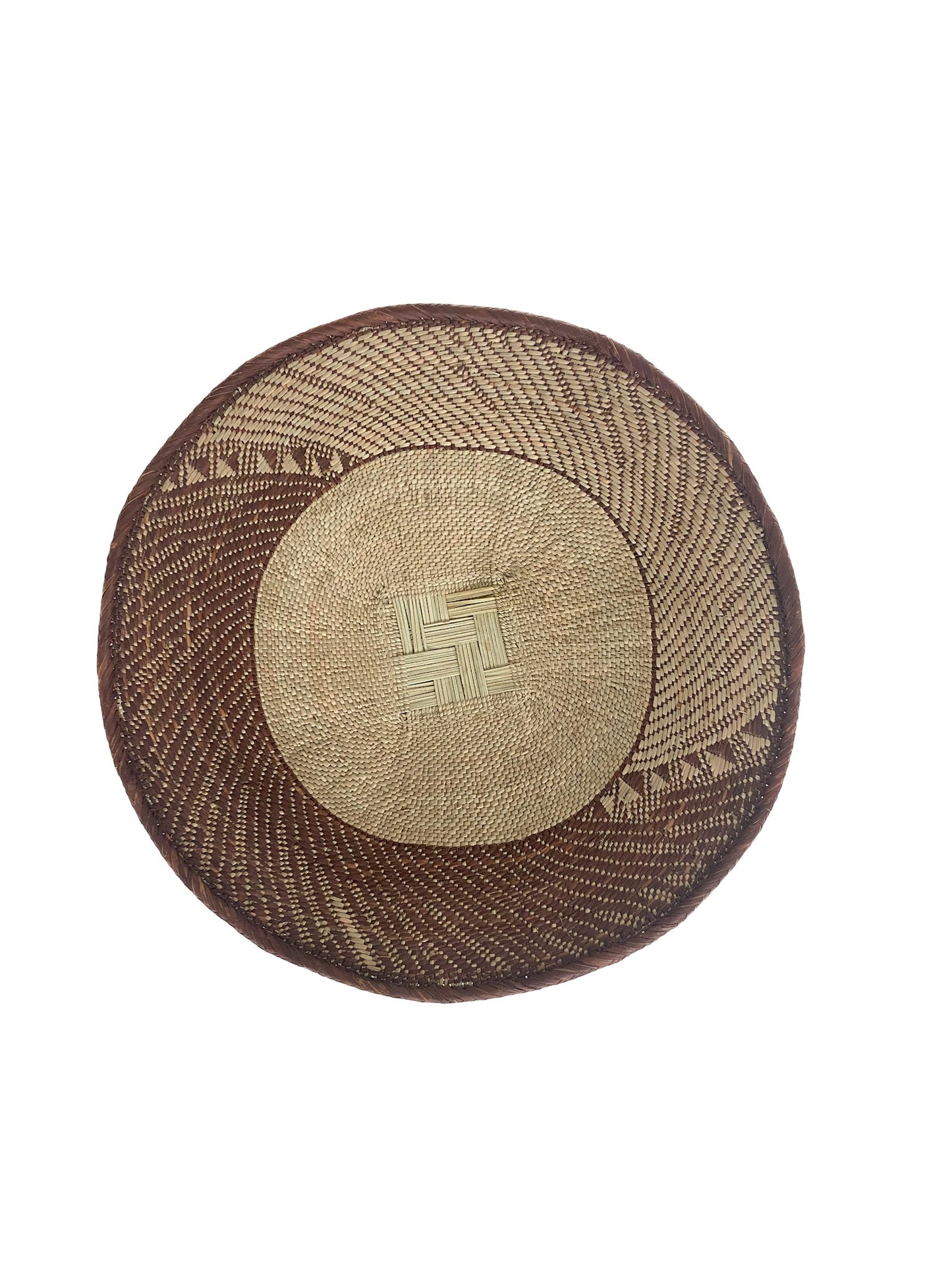 Tonga Basket Naturel / Bruin Large uit Binga Zimbabwe