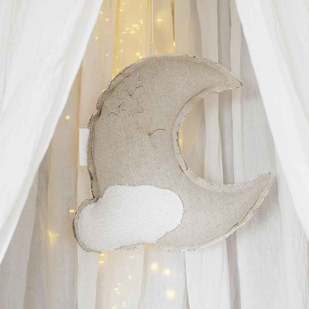 Cotton & Sweets Louis Lune mobiel Natural Linnen