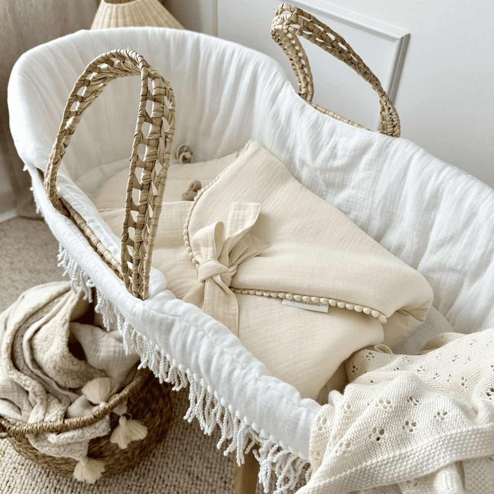 Mousseline wikkeldoek van Cotton & Sweets in Vanilla