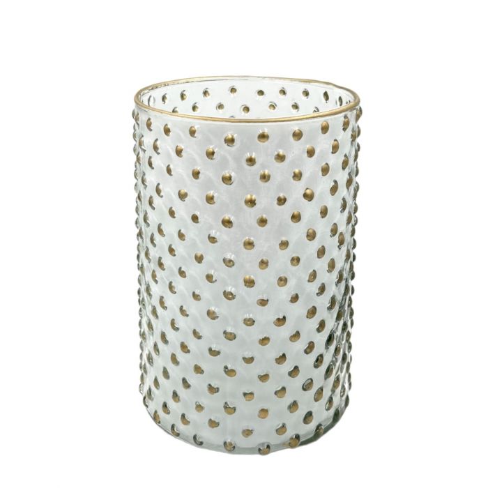 Theelichthouder Golden dot 17cm