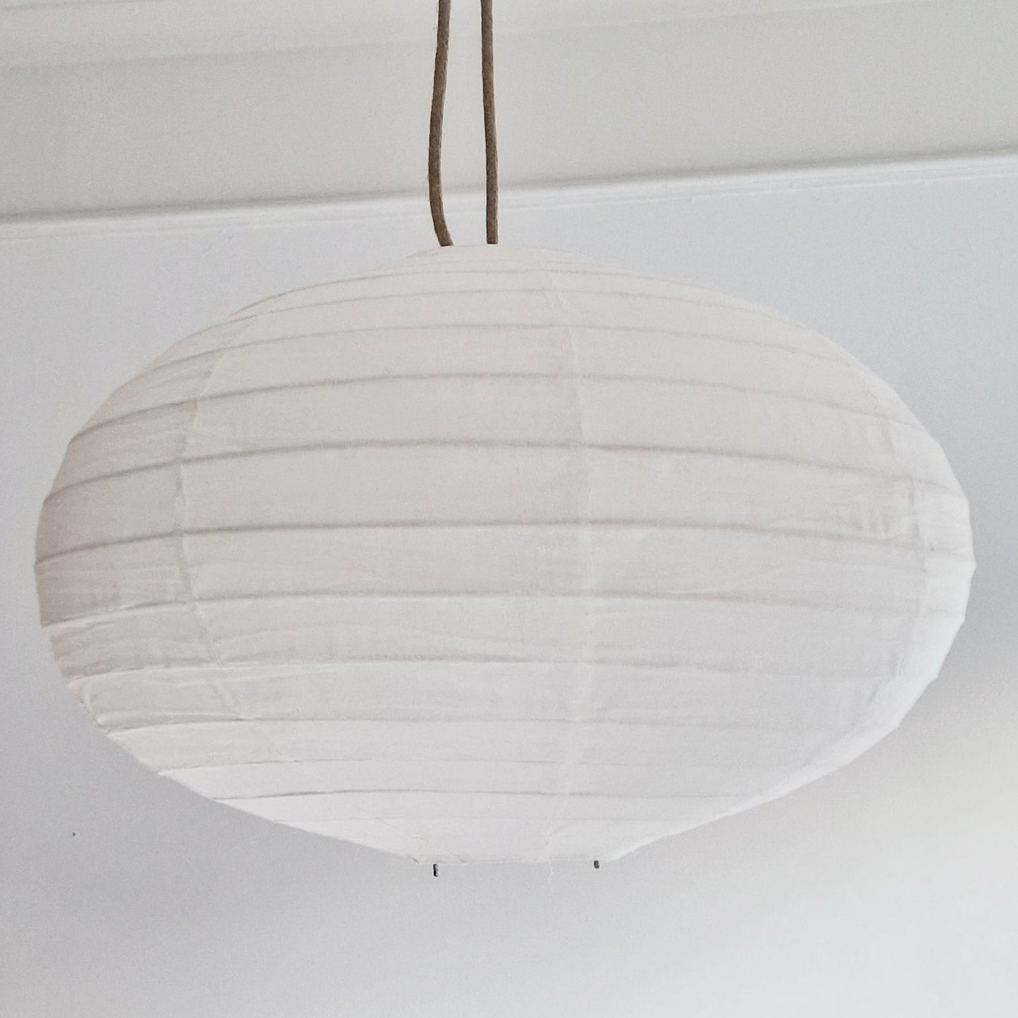 Linnen lampion lamp White Ufo met frame