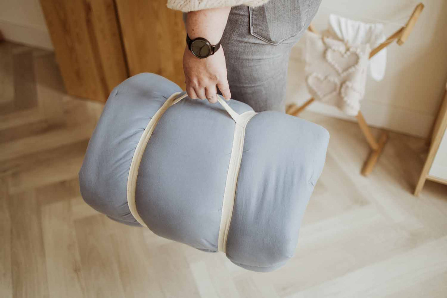 Bloom Dusty Blue Organic Babymatje 3-in-1