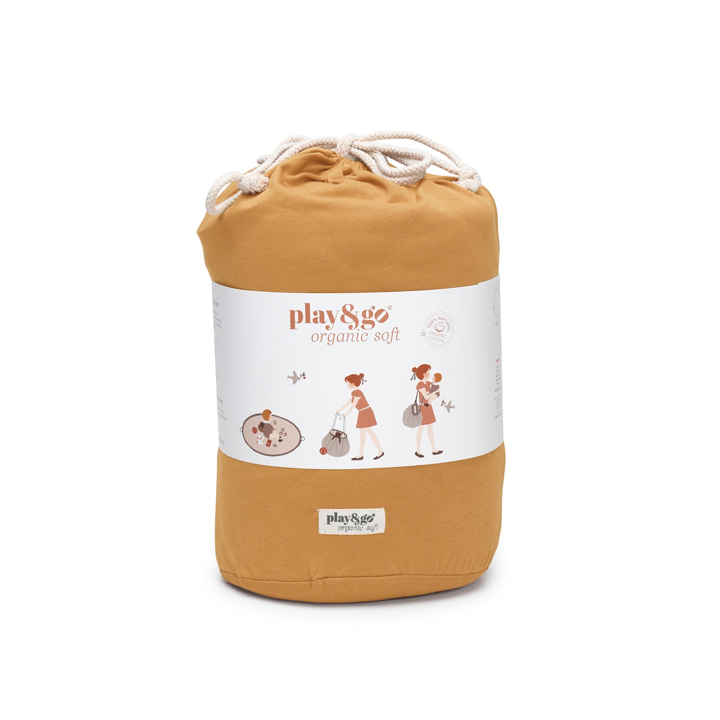 Mustard Chai Tea Organic Babymat/Opbergzak/luiertas 3-in-1