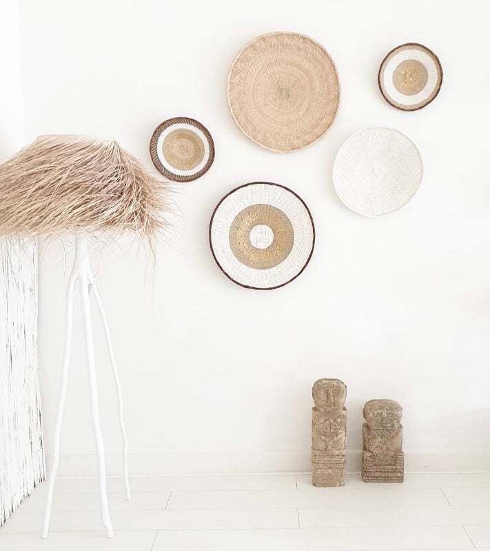 Tonga basket White medium