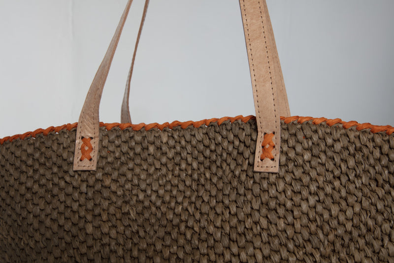 Julie Bag Tea met oranje detail Made in Mada