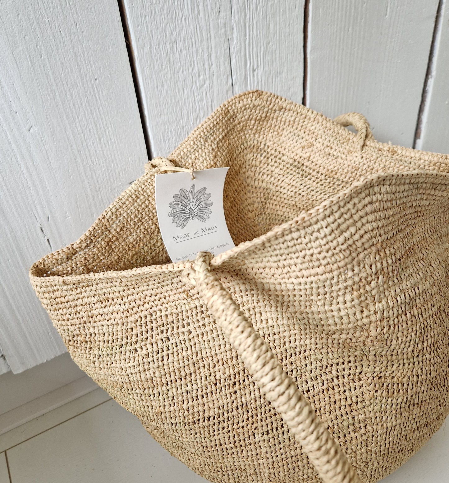 Gemma L Bag Naturel Made in Mada