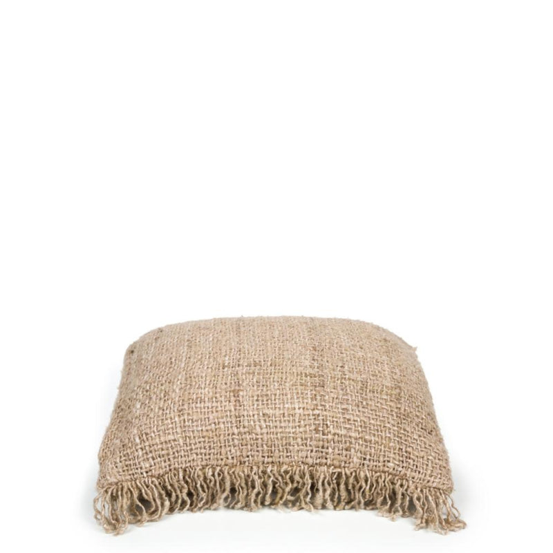 Kussenhoes Beige met franjes