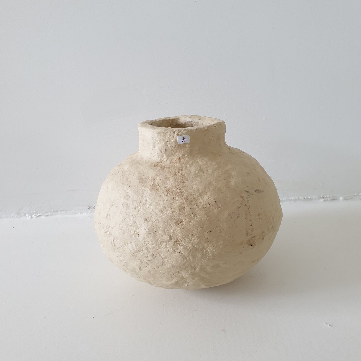 Papier-maché Vaas bol Naturel