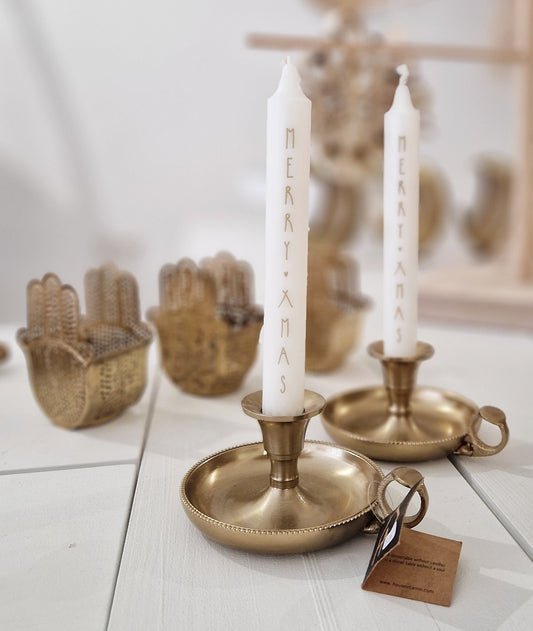 Diner kaars Merry X-mas set van 2