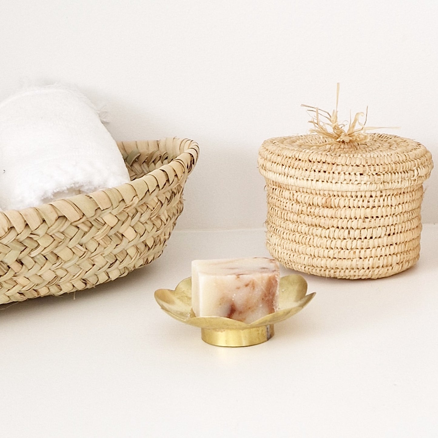 Messing schaaltje Flower