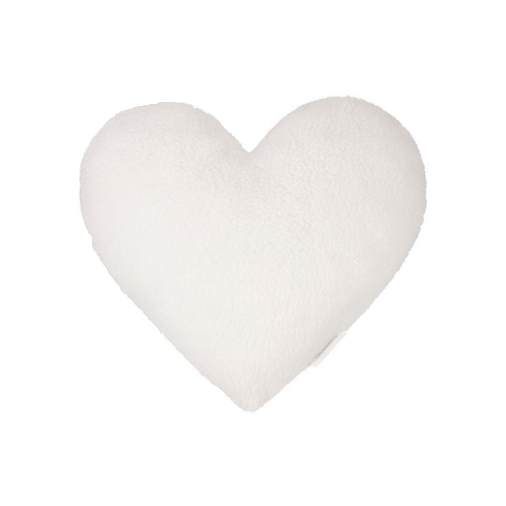 Cotton & Sweets Mini schapenvacht vanilla hart kussen