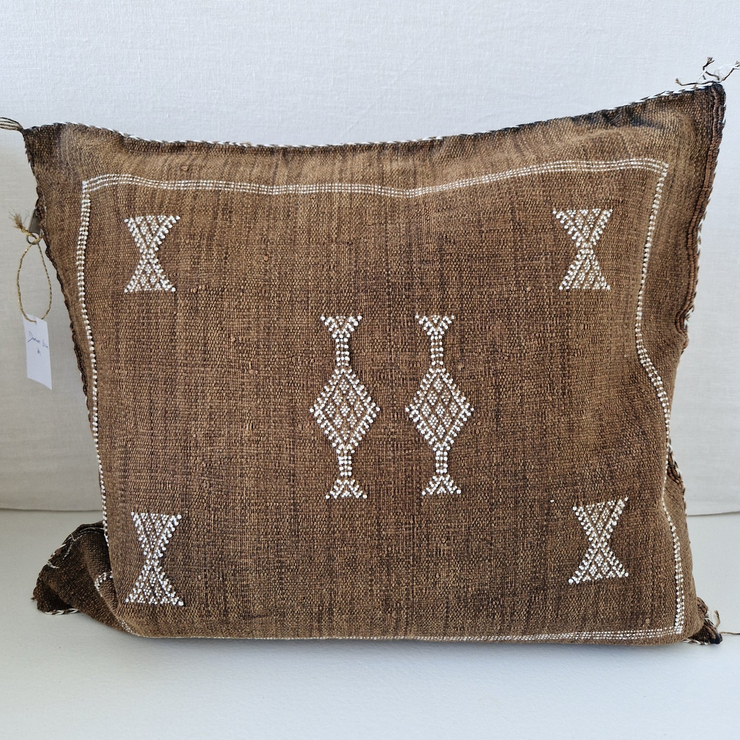Sabra Silk kussenhoes Dark Brown