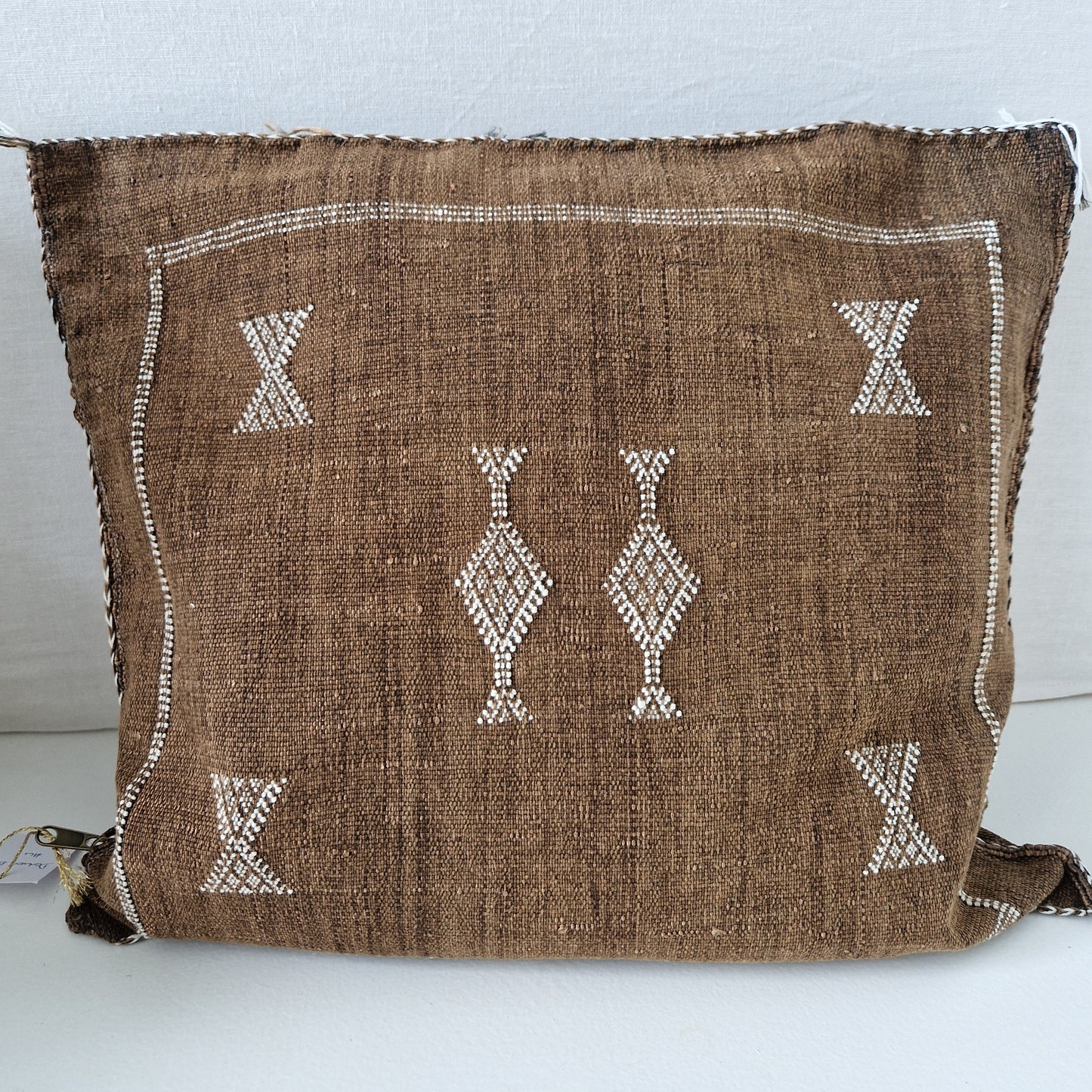 Sabra Silk kussenhoes Dark Brown