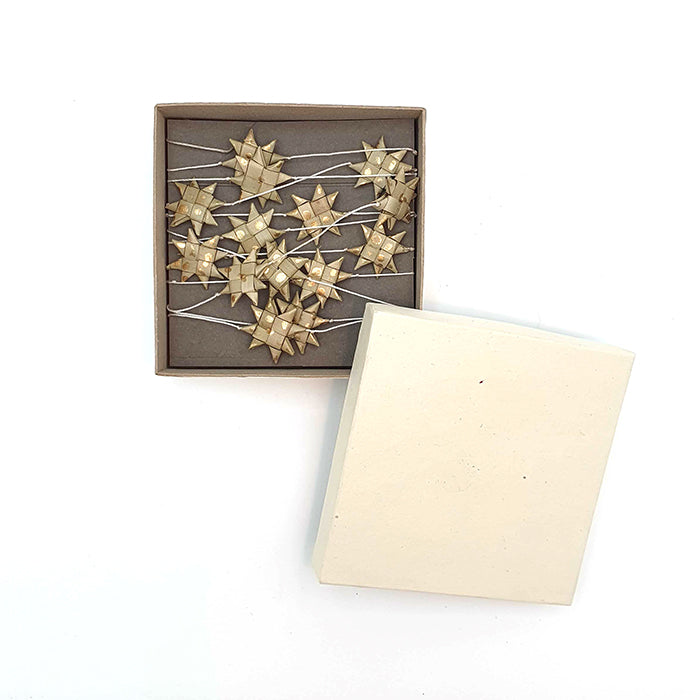 Star palmleaf garland natural/gold ANNA NERA