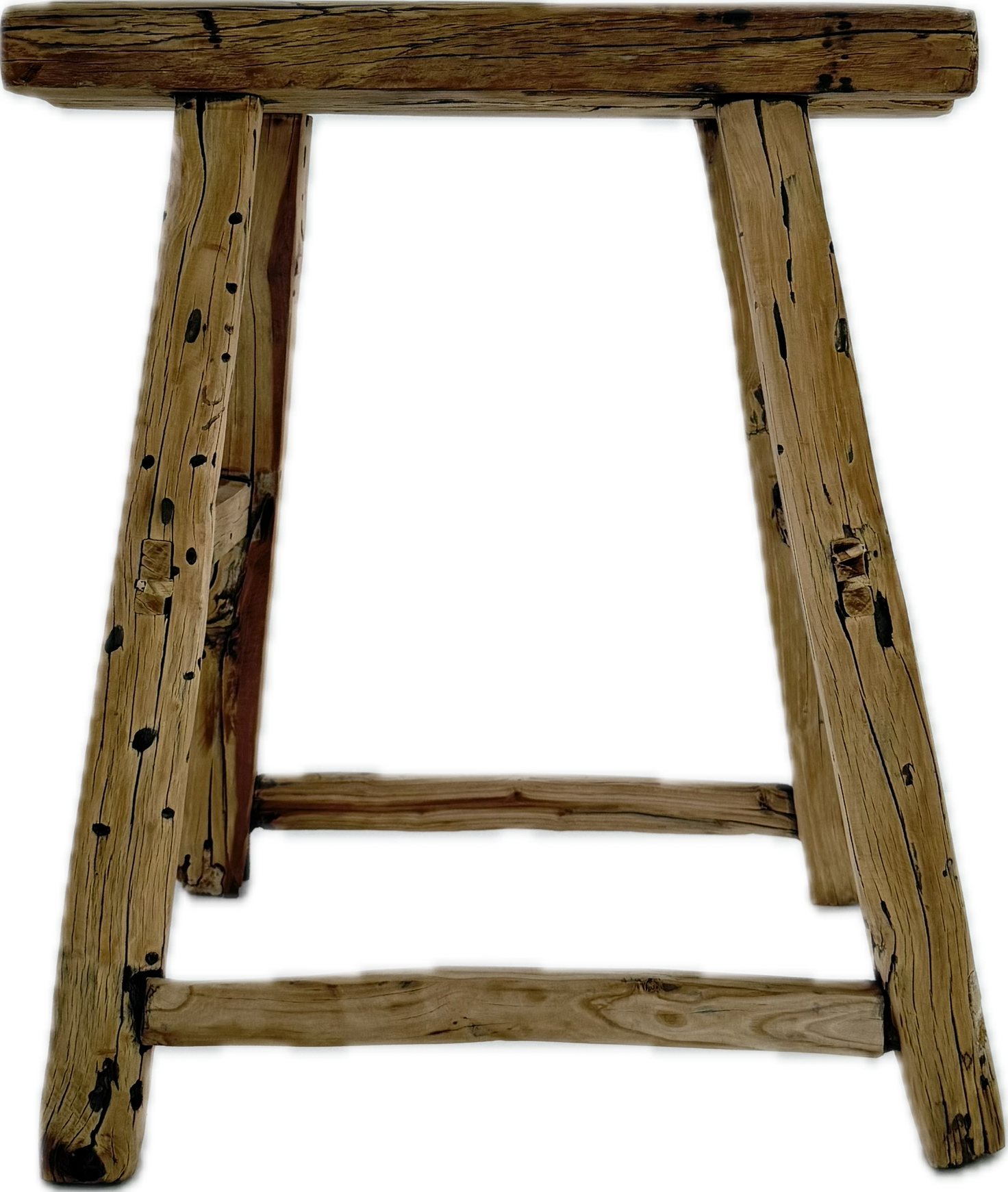 Oude houten kruk #1 