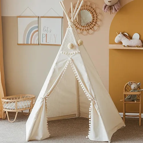 Boho Tipi tent met Pom Pom