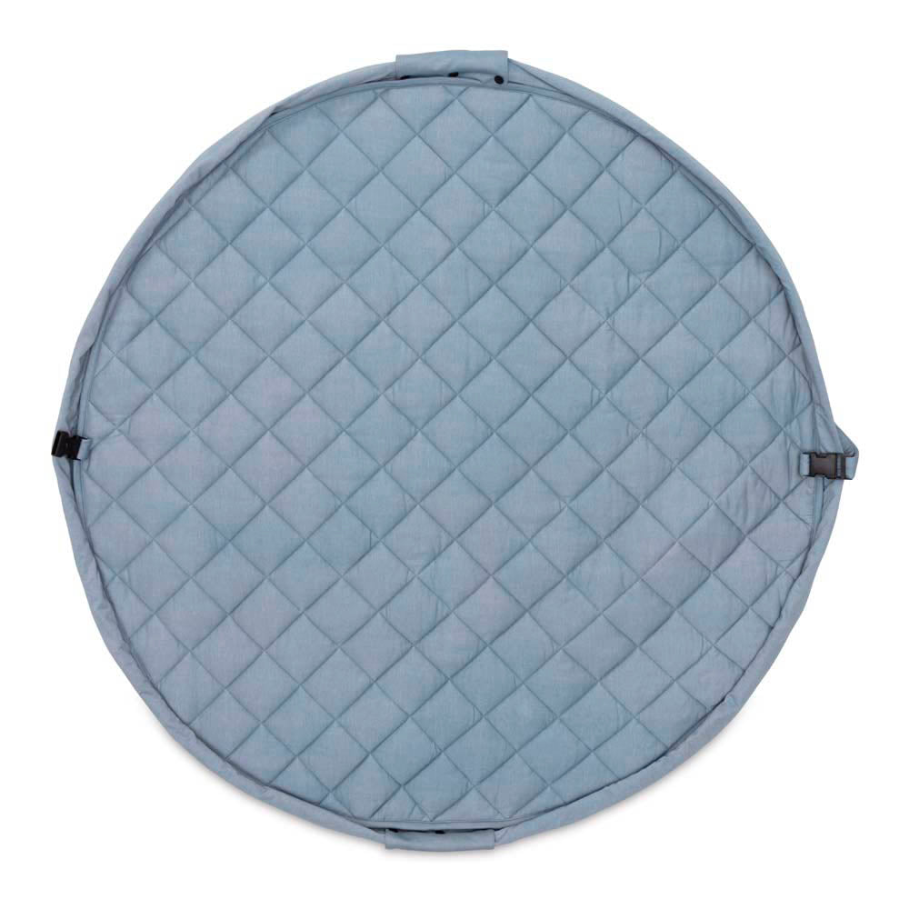 Dusty Blue Organic Babymat/Opbergzak/luiertas 3-in-1