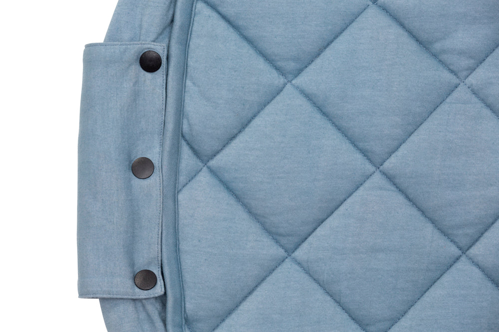 Dusty Blue Organic Babymat/Opbergzak/luiertas 3-in-1