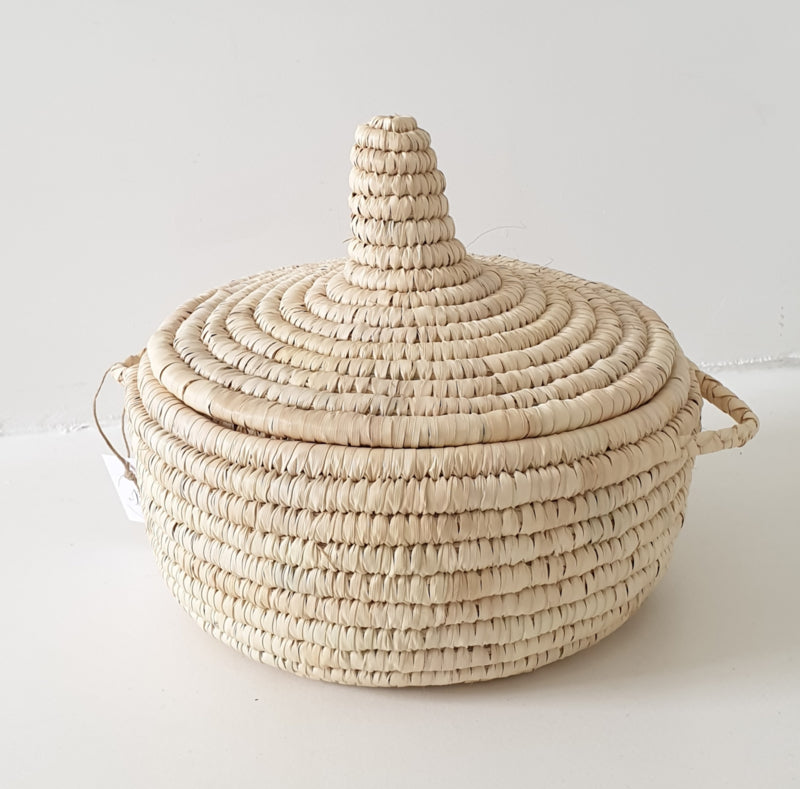 Basket palmblad met deksel